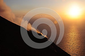 Volcano Stromboli.