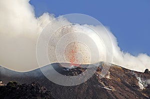 Volcano Stromboli.