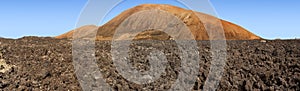 Volcano in Timanfaya National Park in Lanzarote