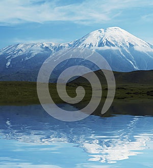 Volcano Tolbachik on Kamchatka