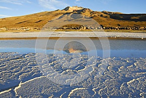 Volcano Tunupa, Salar de Uyuni, Altiplano, Bolivia photo