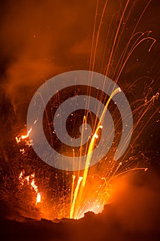 Volcano Yasur Eruption