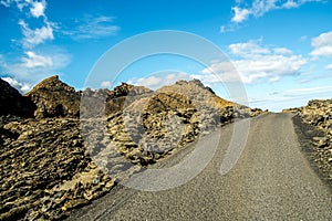 Volcanoe landscape in Lanzarote