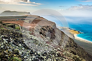 Volcanoe landscape in Lanzarote