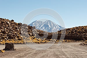 Volcanoes at Atacama desert photo