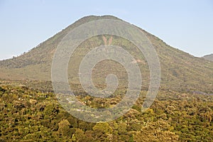 Volcanos of Cerro Verde National Park seen from Juayua photo