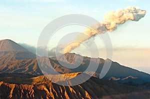 Volcanos Mount Semeru and Bromo