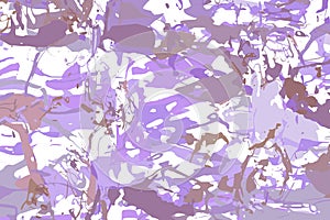 Volet, lilac and white marble pattern. Abstract background