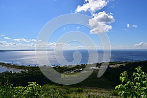 Volga river sideview from the observation deck of Ulyanovsk city