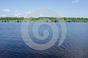 The Volga River in the Tver region in May