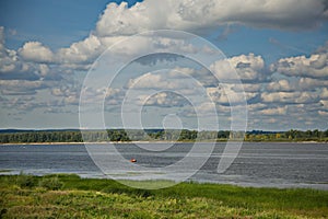 Volga river in the vicinity of the village of Shiryaevo.