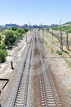 Railway, top view