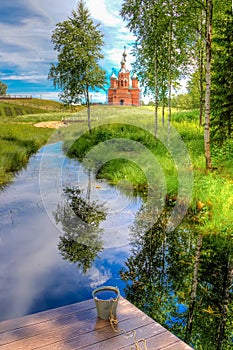 Volgoverkhovye Olginsky convent Church Transfiguration in Russi