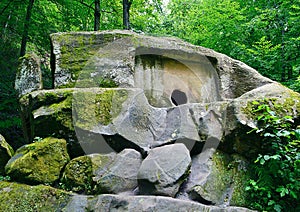 Volkonsky dolmen. 2 millennium BC. The only fully preserved dolmen of the monolith type in the world. Sochi, Russia