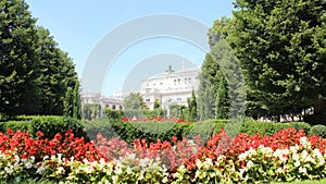Volks gardens And Historic Buildings In Vienna