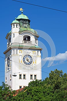 Volksbad tower photo