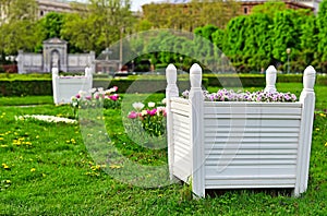 Volksgarten public park in Vienna,Austria