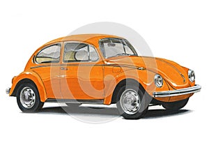 Volkswagen Beetle - Orange