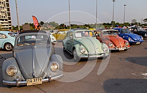 Volkswagen beetle owners club meeting in Bangkok