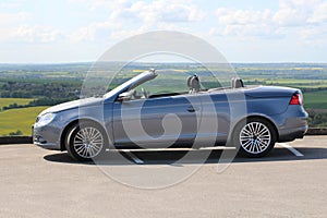 A Volkswagen Eos convertable