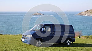 Volkswagen VW T4 Transporter coast of Cornwall England UK