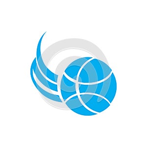 volley ball icon logo vector