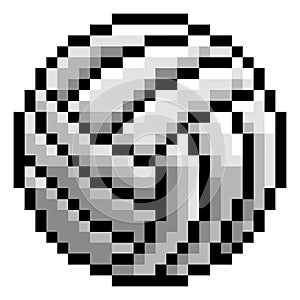 Volley Ball Pixel Art Eight Bit Game Icon photo