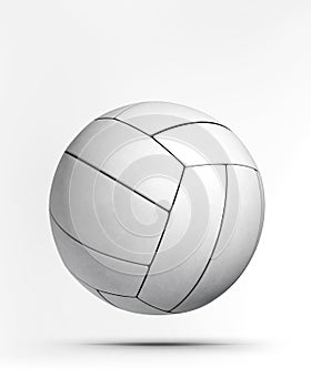 Volleyball ball isolated on white with shadow.