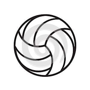 Volleyball ball sports activity play competition tournament icon for design, stock vector illustration