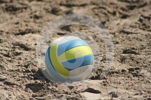 Volleyball beach ball sand equipment sports photo