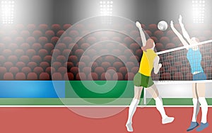 Spotlight in the studio room