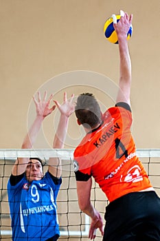 volleyball game dnipro vs kazhani ukrainian super league men