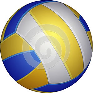 Volleyball icon. Realistic vector illustration of Volleyball for web design, logo, icon, app, UI. Isolated on white