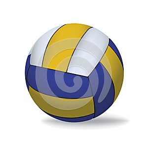 Volleyball Isolated on White Illustration