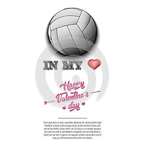 Volleyball in my heart. Happy Valentines Day