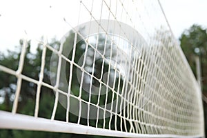 Volleyball net background sport