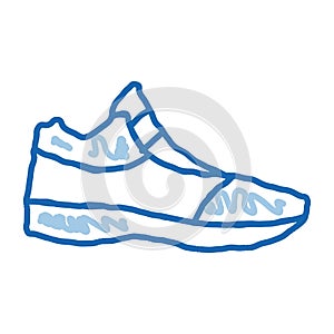 Volleyball Shoes Sneakers doodle icon hand drawn illustration