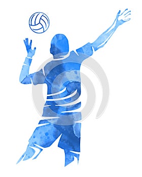 Volleyball sport logo in vector quality.