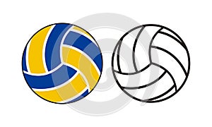 volleyball Sports balls minimal flat
