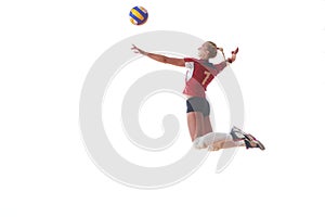 Volejbal žena skok 