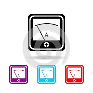 volmeter Indicator icon. Elements of electricity in multi colored icons. Premium quality graphic design icon. Simple icon for webs