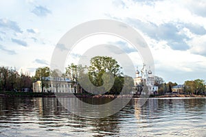 Vologda. Beautiful spring day on the river Bank. The Church in the name of St. John Chrysostom. 17th century