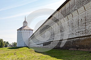 Vologda tower. Kirillo-Belozersky monastery. Monastery of the Russian Orthodox Church, located in the city of Kirillov, Vologda