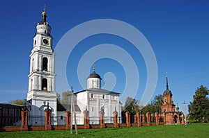Volokolamsk, Moscow region, Russia - September, 2020:   Volokolamsk Kremlin. The architectural ensemble in Volokolamsk