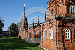 Volokolamsk, Moscow region, Russia - September, 2020:   Volokolamsk Kremlin. The architectural ensemble in Volokolamsk. Kremlin