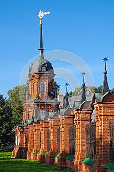 Volokolamsk, Moscow region, Russia - September, 2020:   Volokolamsk Kremlin. The architectural ensemble in Volokolamsk. Kremlin