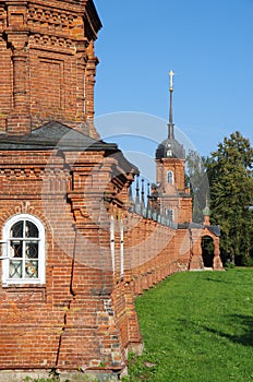 Volokolamsk, Moscow region, Russia - September, 2020:   Volokolamsk Kremlin. The architectural ensemble in Volokolamsk. Kremlin