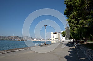 Volos city, Greece, landscape of the beautiful and historical city.