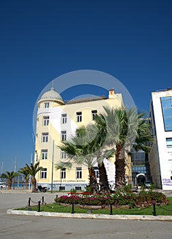 Volos city, Greece, landscape of the beautiful and historical city.