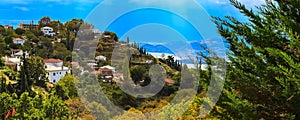 Volos city view from Pelion mount, Greece